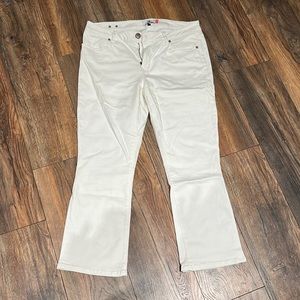 Cabi Kick it Crop white jeans